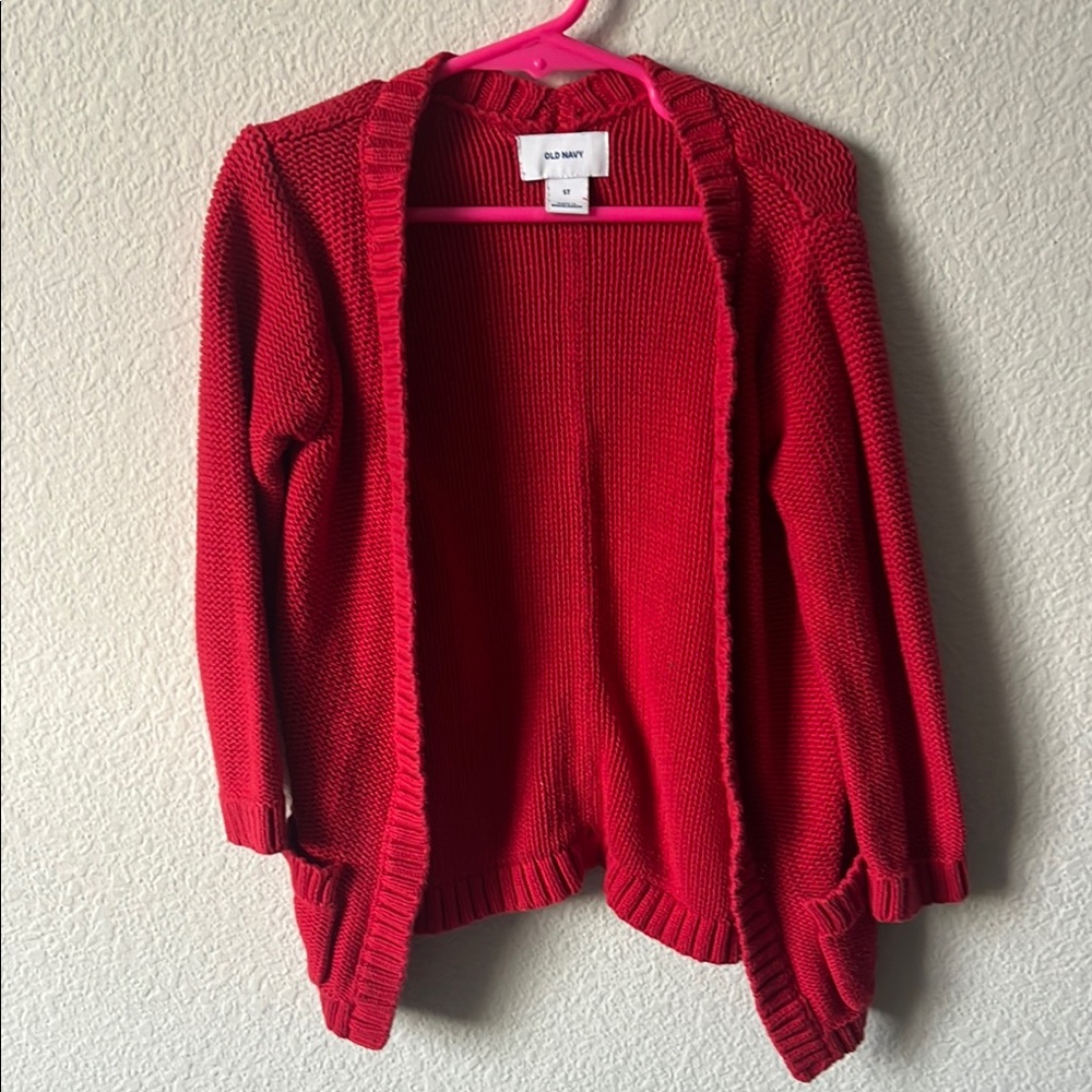Old Navy Girl’s Red cardigan